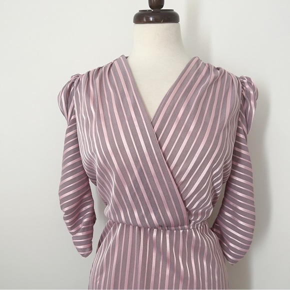 Vintage 70s Pariscope Cocktail Dress • Size L - Picture 2 of 4